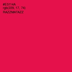 #E5114A - Razzmatazz Color Image