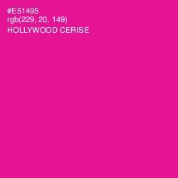 #E51495 - Hollywood Cerise Color Image