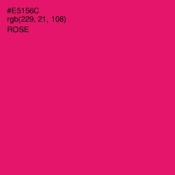 #E5156C - Rose Color Image