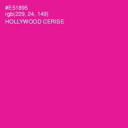 #E51895 - Hollywood Cerise Color Image