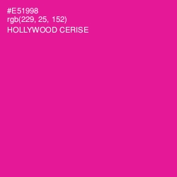 #E51998 - Hollywood Cerise Color Image