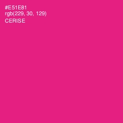 #E51E81 - Cerise Color Image