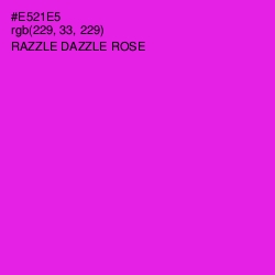 #E521E5 - Razzle Dazzle Rose Color Image