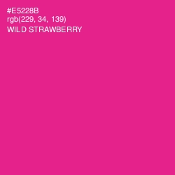 #E5228B - Wild Strawberry Color Image