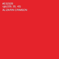 #E5232B - Alizarin Crimson Color Image