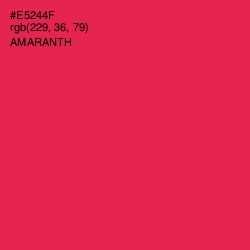 #E5244F - Amaranth Color Image