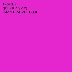 #E525CE - Razzle Dazzle Rose Color Image
