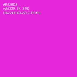 #E525D8 - Razzle Dazzle Rose Color Image