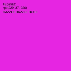 #E525E2 - Razzle Dazzle Rose Color Image