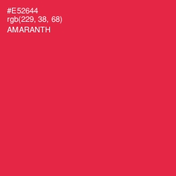 #E52644 - Amaranth Color Image
