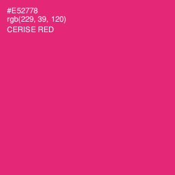 #E52778 - Cerise Red Color Image
