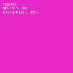 #E527C7 - Razzle Dazzle Rose Color Image
