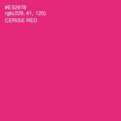 #E52978 - Cerise Red Color Image