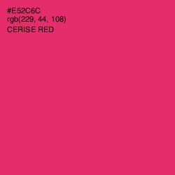 #E52C6C - Cerise Red Color Image