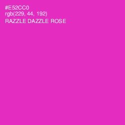 #E52CC0 - Razzle Dazzle Rose Color Image