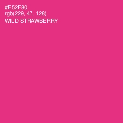 #E52F80 - Wild Strawberry Color Image