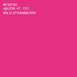 #E52F83 - Wild Strawberry Color Image