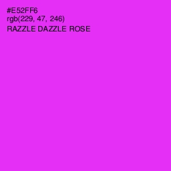 #E52FF6 - Razzle Dazzle Rose Color Image