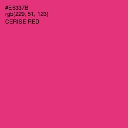 #E5337B - Cerise Red Color Image
