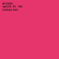 #E5356C - Cerise Red Color Image