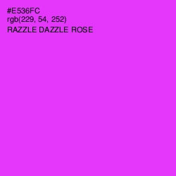 #E536FC - Razzle Dazzle Rose Color Image