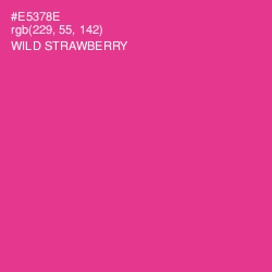 #E5378E - Wild Strawberry Color Image