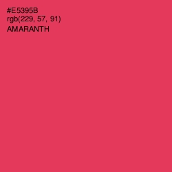 #E5395B - Amaranth Color Image