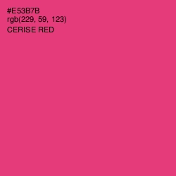 #E53B7B - Cerise Red Color Image