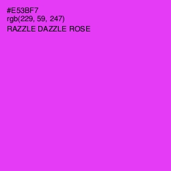 #E53BF7 - Razzle Dazzle Rose Color Image