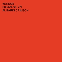 #E53D25 - Alizarin Crimson Color Image