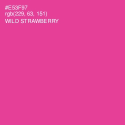 #E53F97 - Wild Strawberry Color Image