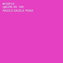 #E53FC2 - Razzle Dazzle Rose Color Image