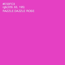 #E53FC3 - Razzle Dazzle Rose Color Image