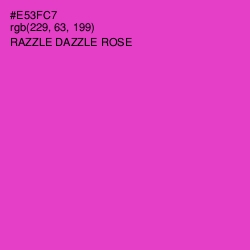 #E53FC7 - Razzle Dazzle Rose Color Image