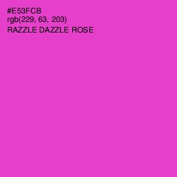 #E53FCB - Razzle Dazzle Rose Color Image