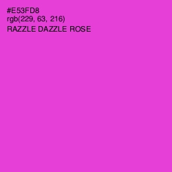 #E53FD8 - Razzle Dazzle Rose Color Image