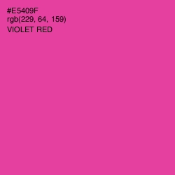 #E5409F - Violet Red Color Image