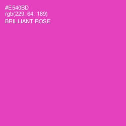 #E540BD - Brilliant Rose Color Image