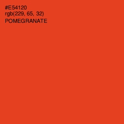 #E54120 - Pomegranate Color Image