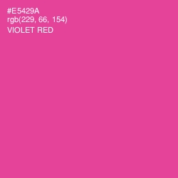 #E5429A - Violet Red Color Image