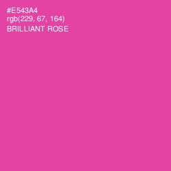 #E543A4 - Brilliant Rose Color Image