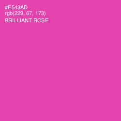 #E543AD - Brilliant Rose Color Image