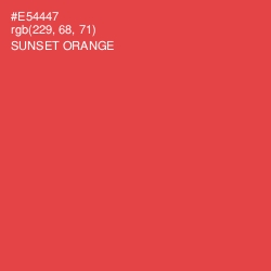 #E54447 - Sunset Orange Color Image