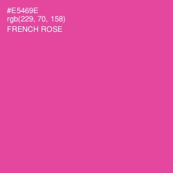 #E5469E - French Rose Color Image