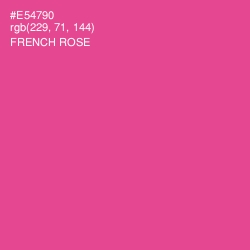 #E54790 - French Rose Color Image