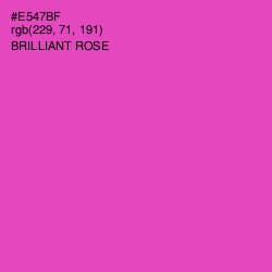 #E547BF - Brilliant Rose Color Image