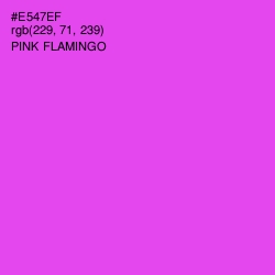 #E547EF - Pink Flamingo Color Image