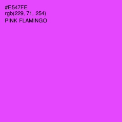 #E547FE - Pink Flamingo Color Image