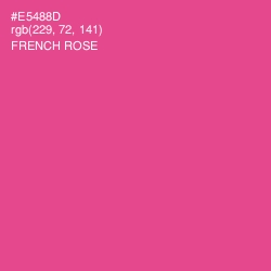#E5488D - French Rose Color Image