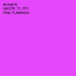 #E548FB - Pink Flamingo Color Image